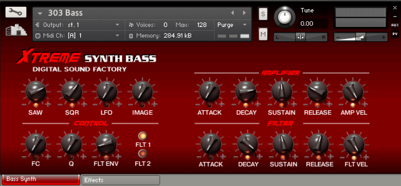 Kontakt Xtreme Synth Bass Digital Synthesizer Digital Sound Factory